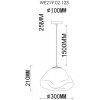 Стеклянный подвесной светильник Isola WE219.02.123 белый Wertmark