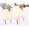Стеклянная потолочная люстра High Light LH53106 белая Ambrella