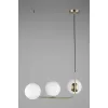 Стеклянный подвесной светильник Avetrana OML-66603-03 белый форма шар Omnilux