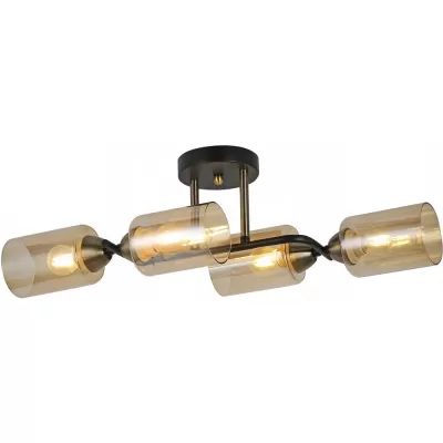 Стеклянная потолочная люстра  IL8148-4COU-79 BK BR