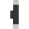 Настенный светильник Delta 2365-2 BK+SL цилиндр серый iLedex