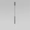 Стеклянный подвесной светильник Swan 50253/1 LED графит цилиндр прозрачный Eurosvet Стеклянный подвесной светильник Swan 50253/1 LED графит цилиндр прозрачный Eurosvet