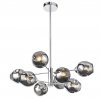 Стеклянная потолочная люстра Fovia SL1500.103.08 форма шар серая ST Luce