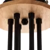 Стеклянная потолочная люстра Oxford A2716PL-6BK форма шар цвет янтарь Artelamp