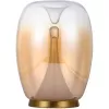 Стеклянный интерьерная настольная лампа Campo 5875/07 TL-15 цвет янтарь цилиндр Divinare