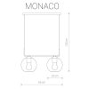 Стеклянный подвесной светильник Monaco 9363 форма шар прозрачный Nowodvorski