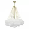 Стеклянная потолочная люстра Dream 10129/800 Gold форма шар белая Loft It