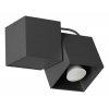 Спот Kraft 650/1 CZA куб черный Lampex