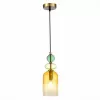 Стеклянный подвесной светильник Gea SL2000.213.01 цвет янтарь ST Luce