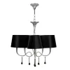 Подвесная люстра Paola 3530 конус черная Mantra