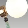 Стеклянный настенный светильник Palle 5405/1W форма шар белый Odeon Light