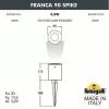 Грунтовый светильник Franca 90 3A7.001.000.LXU1L белый Fumagalli