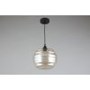 Стеклянный подвесной светильник Morgan APL.605.06.01 форма шар цвет янтарь Aployt