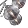 Стеклянная потолочная люстра Dolores FR5047PL-08CH форма шар серая Freya