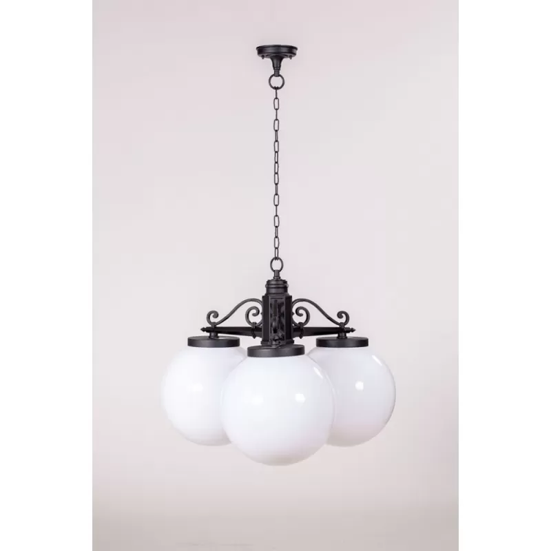 Уличный светильник подвесной GLOBO L 88270L/3 Bl форма шар белый Oasis Light Уличный светильник подвесной GLOBO L 88270L/3 Bl форма шар белый Oasis Light
