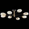 Стеклянная потолочная люстра Gloa SLE155502-08 цвет янтарь форма шар Evoluce