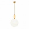 Стеклянный подвесной светильник Parachilna 9974-C форма шар белый Loft It