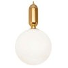 Стеклянный подвесной светильник Parachilna 9974-C форма шар белый Loft It