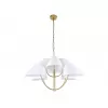 Подвесная люстра 3920 3928/С brass белая конус Newport