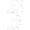 Настенный светильник уличный Verano 35185/D черный белый круглый Elektrostandard Настенный светильник уличный Verano 35185/D черный белый круглый Elektrostandard