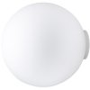 Стеклянный настенно-потолочный светильник Lumi F07G3301 белый форма шар Fabbian