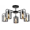 Стеклянная потолочная люстра Elegant 671/5P Chrome цилиндр Escada