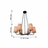 Подвесная люстра Pfefferling 2364-10P конус бежевая Favourite