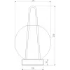 Стеклянный интерьерная настольная лампа Frasco 80507/1 черный прозрачный форма шар Eurosvet