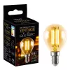 Лампочка светодиодная Vintage LED-G45-5W/AMBER/E14/VLF Volpe