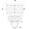 Уличный консольный светильник Галеон 21 CB-C0320040 прозрачный