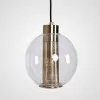 Стеклянный подвесной светильник  Center01 форма шар прозрачный ImperiumLoft