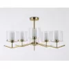 Стеклянная потолочная люстра High Light LH57008 белая цилиндр Ambrella Стеклянная потолочная люстра High Light LH57008 белая цилиндр Ambrella