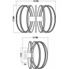 Потолочная люстра Jennifer FR6021CL-L84CH белая Freya