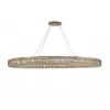 Хрустальный подвесной светильник 8550 8550/160 C oval gold polished прозрачный Newport
