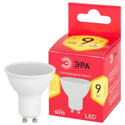 Лампочка светодиодная  LED MR16-9W-827-GU10 R ЭРА