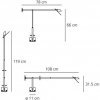 Офисная настольная лампа Tizio A009060 красный Artemide