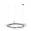 Стеклянный подвесной светильник Molecule 10023/1200 форма шар прозрачный Loft It