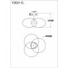 Потолочная люстра Nino V2820-CL белая
