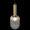 Стеклянный подвесной светильник Iris  2070-A+BR цилиндр черный Loft It
