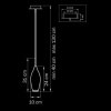 Стеклянный подвесной светильник Pentola 803023 прозрачный Lightstar