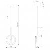 Стеклянный подвесной светильник Gallo 50121/1 белый серый Eurosvet
