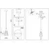 Стеклянный подвесной светильник HIGH LIGHT LH58111 конус Ambrella