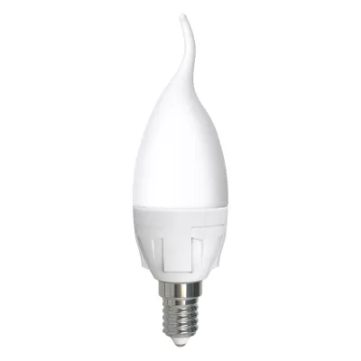 Лампочка светодиодная Яркая LED-CW37 7W/6500K/E14/FR PLP01WH Uniel