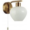 Стеклянное бра Carmela 8278/1W белое конус Lumion