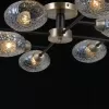 Стеклянная потолочная люстра Barclay OMD9901-DIA75 gold прозрачная DeLight Collection