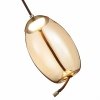 Стеклянный подвесной светильник Ozzio SL6108.333.01 форма шар цвет янтарь ST Luce