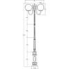 Наземный фонарь GLOBO L 88210LA/10/E7 Bl белый форма шар Oasis Light Наземный фонарь GLOBO L 88210LA/10/E7 Bl белый форма шар Oasis Light