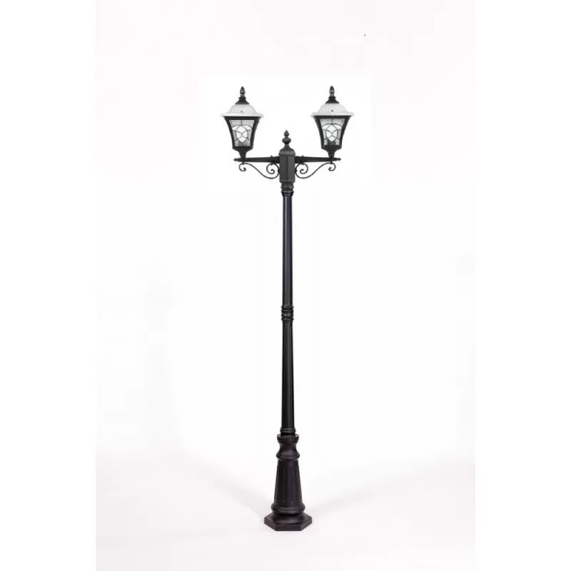 Стеклянный наземный фонарь VENECIA 2S 91809SA Bl белый Oasis Light Стеклянный наземный фонарь VENECIA 2S 91809SA Bl белый Oasis Light