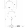 Интерьерная настольная лампа Rosemary FR5190TL-01BS конус черный Freya