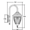 Настенный фонарь уличный FES 86302 10 Bl прозрачный Oasis Light